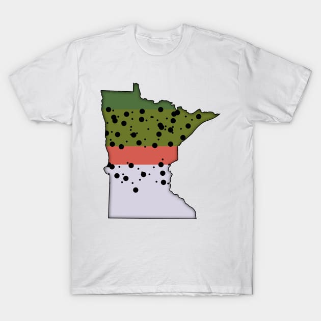 Minnesota Trout T-Shirt by somekindofguru